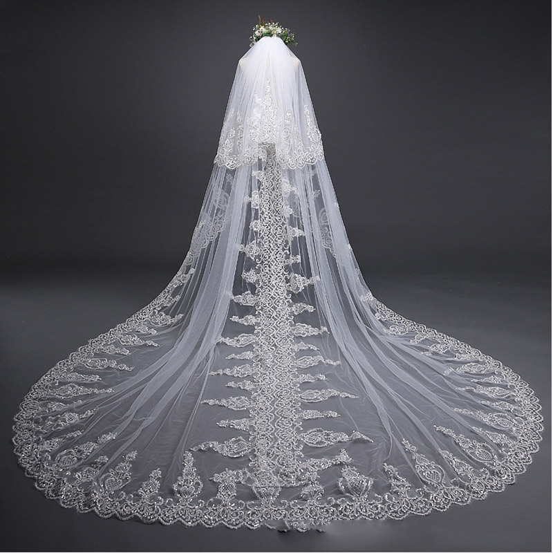 vintange long veil