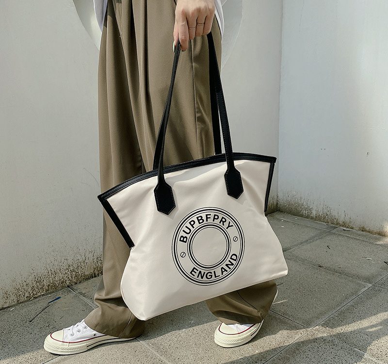 long hanlde canvas tote bag