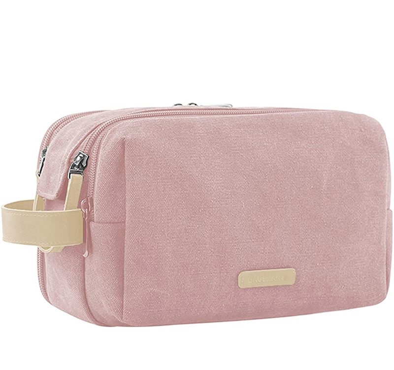 pink toiletry bag