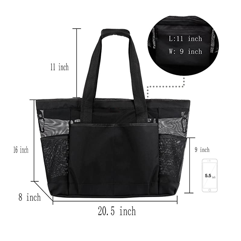 Custom Beach Bag in Waterproof Fabric with Big Capacity